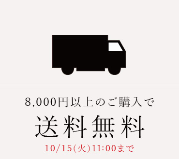 8,000円(税込)以上ご購入で送料無料