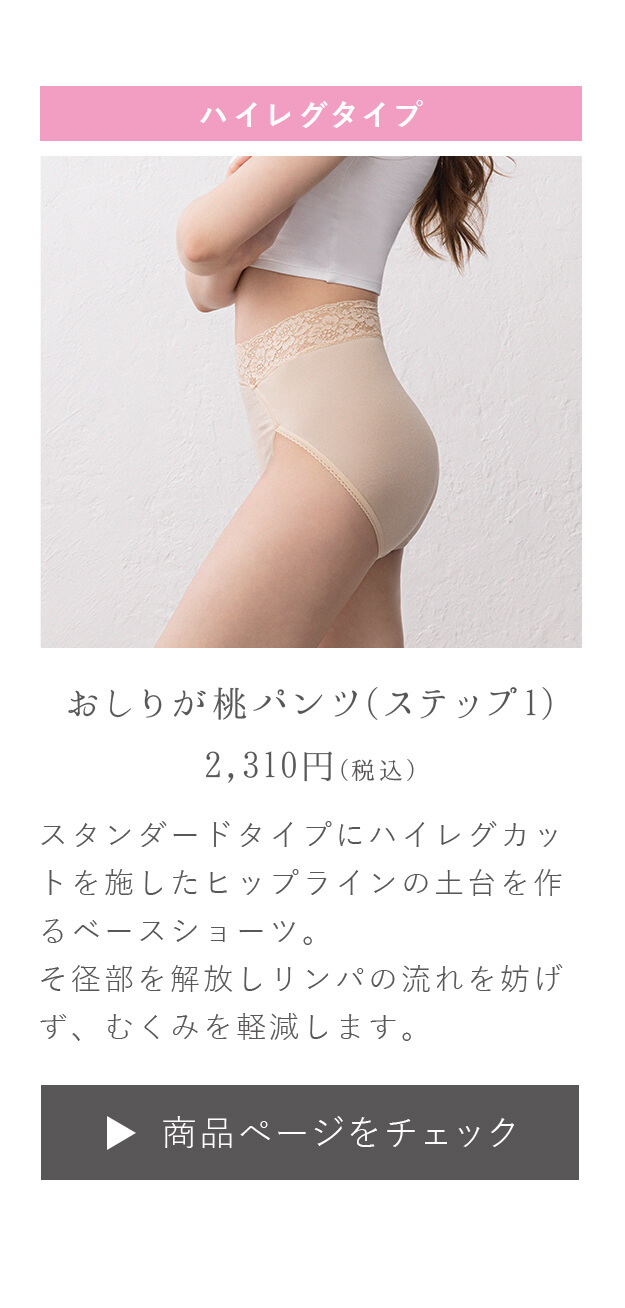むくみを軽減するハイレグタイプ