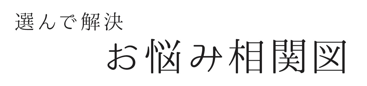 選んで解決お悩み相関図