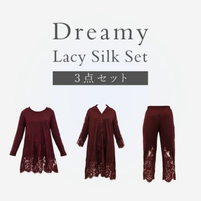 Dreamy Lacy Silk Set