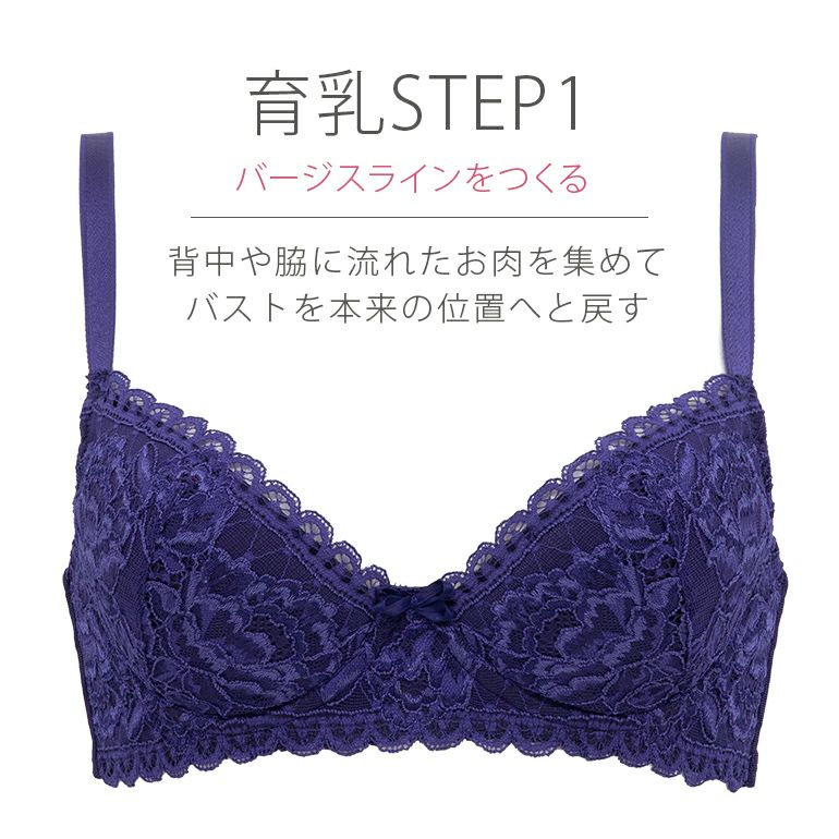 【新品】ブラデリス アリー　ブラ&ショーツセット　ステップ1 70C M 新品】ブラデリス アリー ブラ&ショーツセット ステップ1 70C M