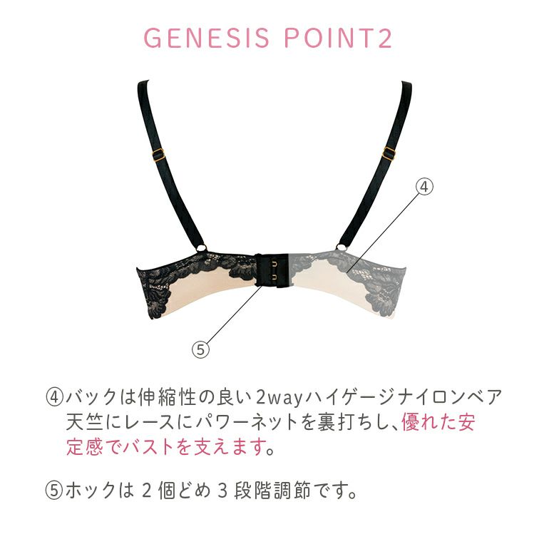 ブラデリスニューヨーク ゴールドレーベル Genesis Wire Bra