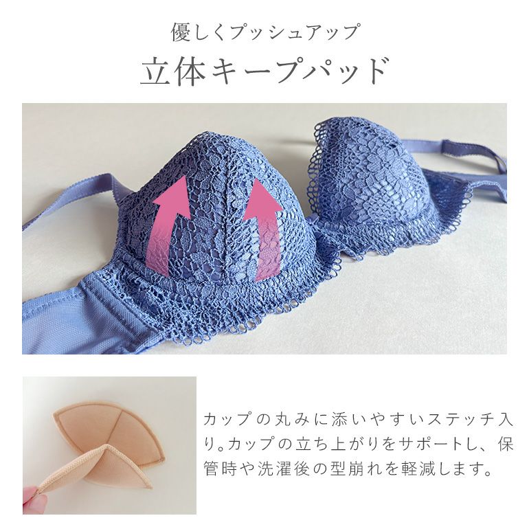 ブラデリス ブラジャー ディープブルー 70F ジャスミンステップ1 ブラデリス ブラジャー ディープブルー 70F ジャスミンステップ1